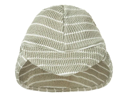 Groen og hvid stribet solhat med UV beskyttelse fra Name It 13239470